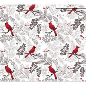 New Cardinals Bird Design Plush Gift Throw Blanket Cardinal Red Birds Soft NIP